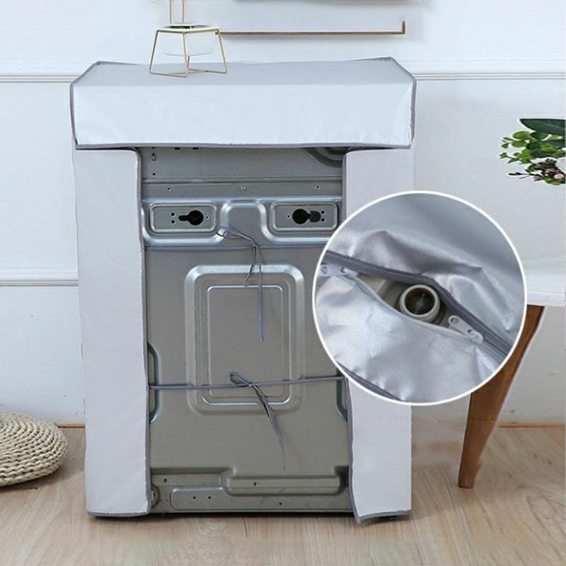 Washing Machine Cover Waterproof Sunscreen Household Washing Machine Cover Old-fashioned Semi-automatic Parallel Bar Cover Universal Dust Cover