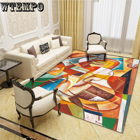 Bedroom carpet home European mats garden wind 3D carpet living room carpet coffee table mat