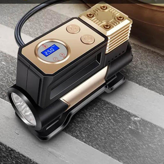 Car Air Pump Small Car Multi-function Air Pump Portable Tire Electric Air Pump Digital Display Screen Mechanical Pointer General Inflating Tool