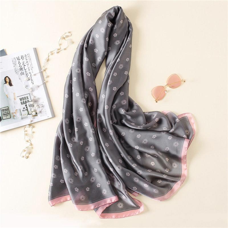 Autumn and Winter All-match Shawl Ladies Silk Scarf Women Variety Scarf Long Warm Silk Gauze Women Summer Sunscreen Shawl