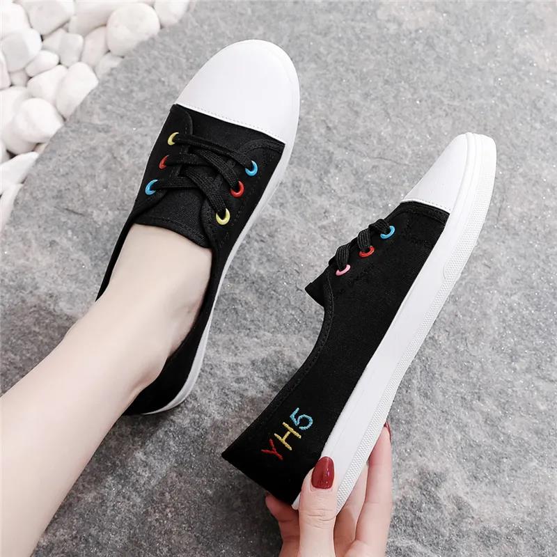 Canvas Shoes Women's Shoes Korean Version of The Spring and Summer Student Small White Board Shoes Thin Trend Women's Shoes