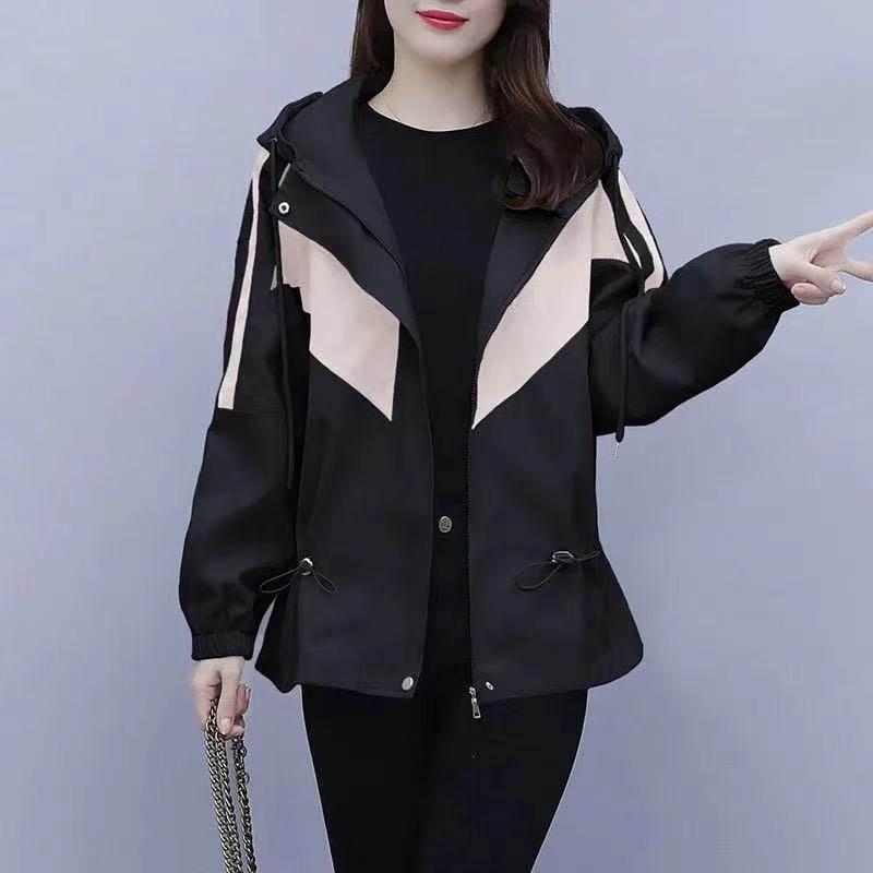 Women's Short Windbreaker Spring and Autumn Style Korean Fashion Loose Casual Short Jacket Women