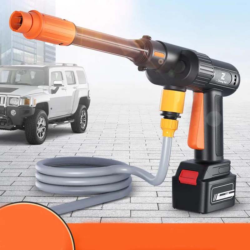 Car Washing Tool High Pressure Water Gun Wireless Lithium Battery Portable Household Powerful Car Washing Machine