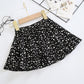 Autumn Spring Summer Casual Girls' Skirts Korean Version of Elastic Short Skirts Pleated Skirts Playful Style Sweet Style Floral skirt