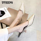 Pointed Women's Shoes Half Slippers Wear Thick with Slippers