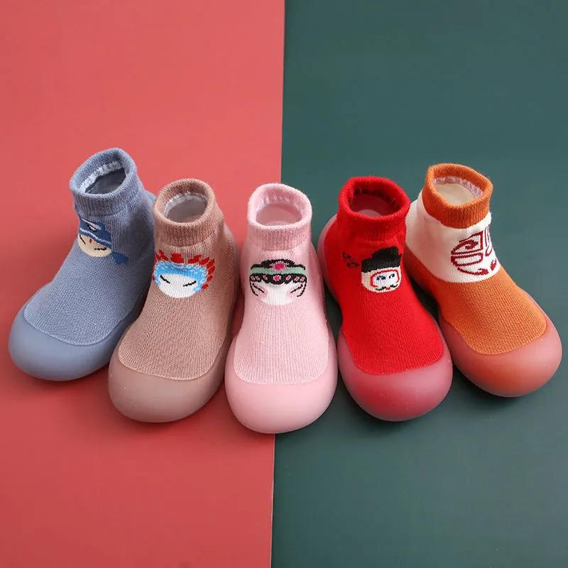 Baby Shoes 0-4 Years Old Children's Socks Shoes Small Infants and Toddlers Indoor Home Soft-soled Non-slip Shoes