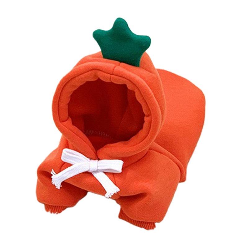 Dog's Winter Clothes Cute Fruit Dog Coat Hoodies Pet Dogs Costume Jacket Carrot Banana Fog Puppy Drawstring Hoodie Pet Warm Clothing Jumpsuit Outwear