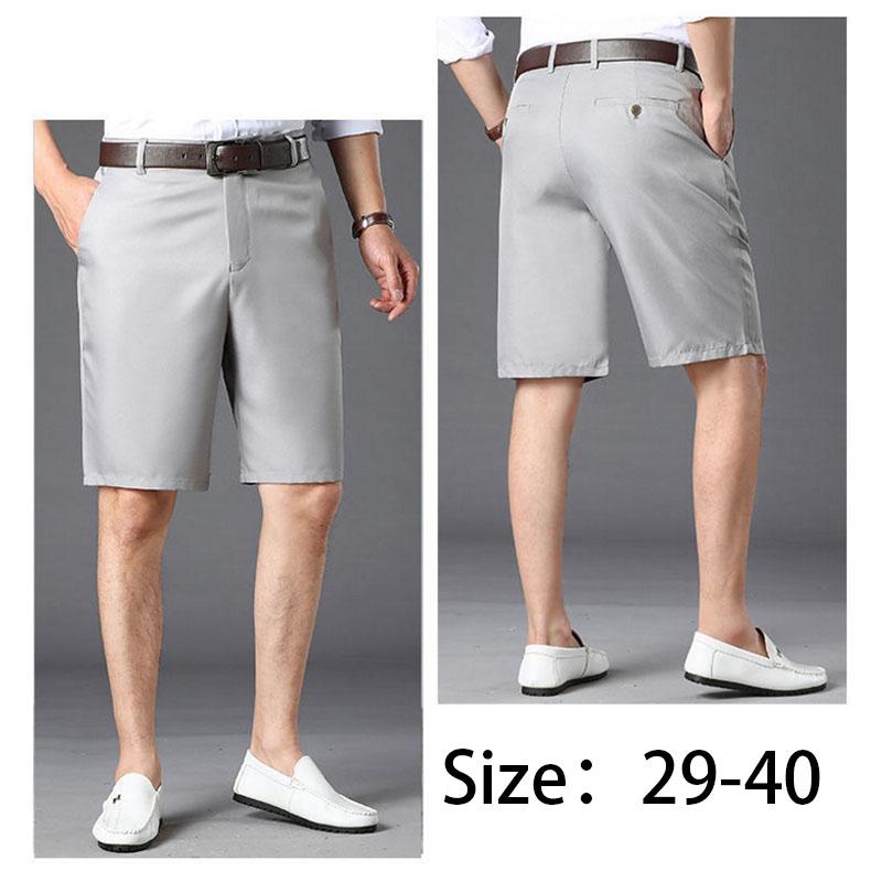 Ice Silk Shorts Men's Thin Section Loose Men's Five-point Pants Casual Dad's Five-point Pants Outer Wear Middle Pants Men