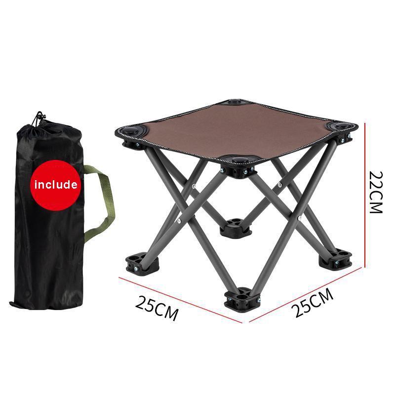 Outdoor Folding Chair Portable Small Stool Household Camping Fishing Chair Travel Essential