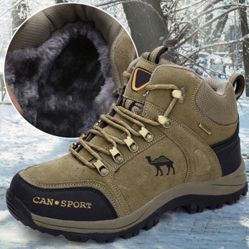 Autumn Winter Men's Outdoor Shoes Warm Cotton Shoes High Top Waterproof Snow Boots Men's Sneakers