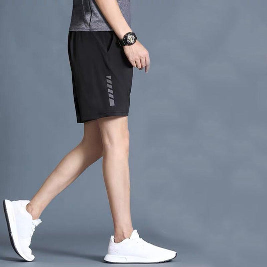 Men's Casual Pants Summer Lightweight Breathable Sweat-absorbing Loose Sports Fitness Shorts Quick-drying Outdoor Large Size Running Five-point Pants