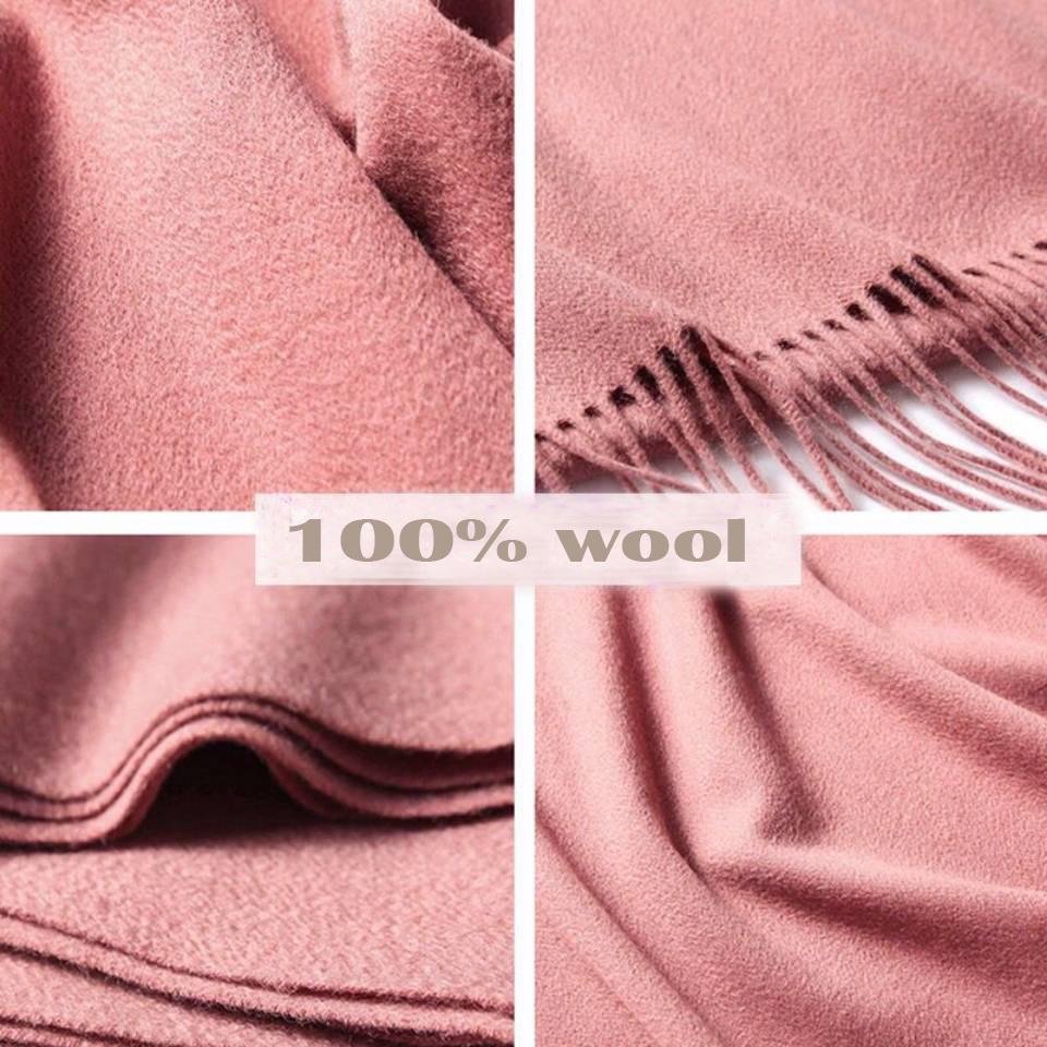 Women Winter Scarf Pure Cashmere Scarves Thick Neck Warm Lady Shawls Wraps Blanket