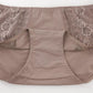 2pcs Large Size Women's Panties Solid Color Lace Mid-waist Briefs Comfortable Mommy Cotton Panties Inner File XL-3XL