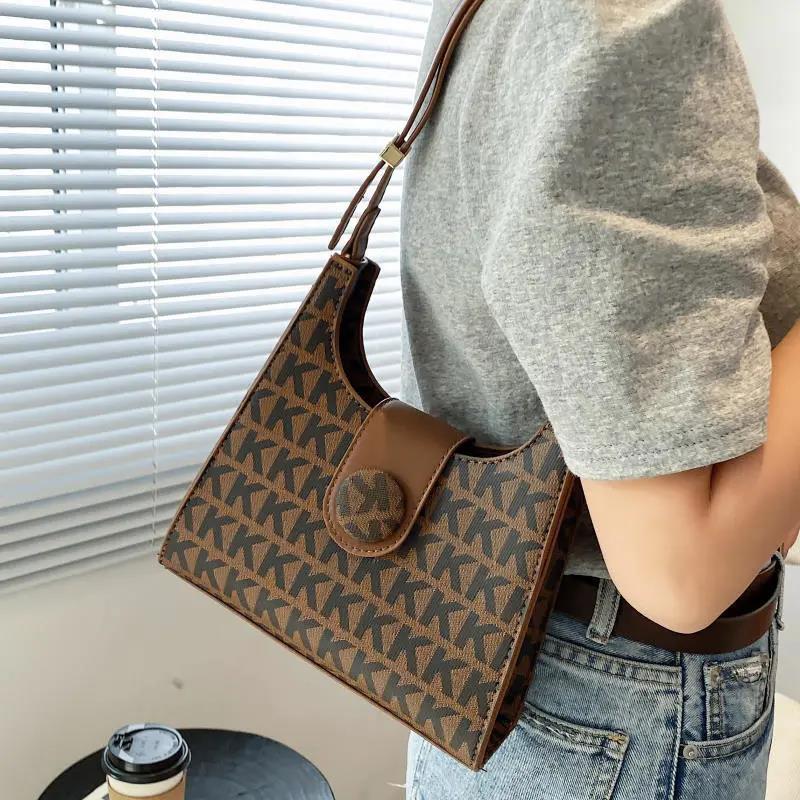 Animal Pattern Small PU Leather Armpit Bag for Women Shoulder Handbags Lady Simple Hand Bag Elegant Baguette Bag