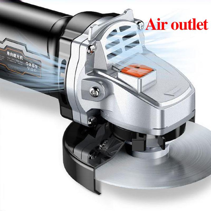 1350W 13000RPM Household Black Warrior Angle Grinder Set Multi-function Electric Grinder Wire Cutter Polisher