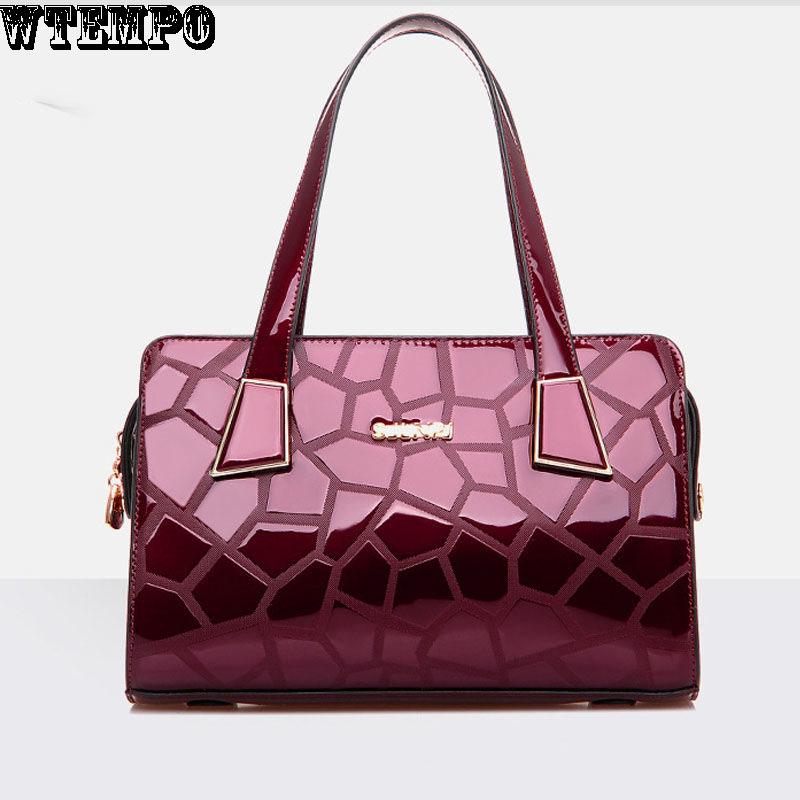 Patent Leather Handbag Fashion Ladies Handbag Shoulder Messenger Bag Fashion Leather