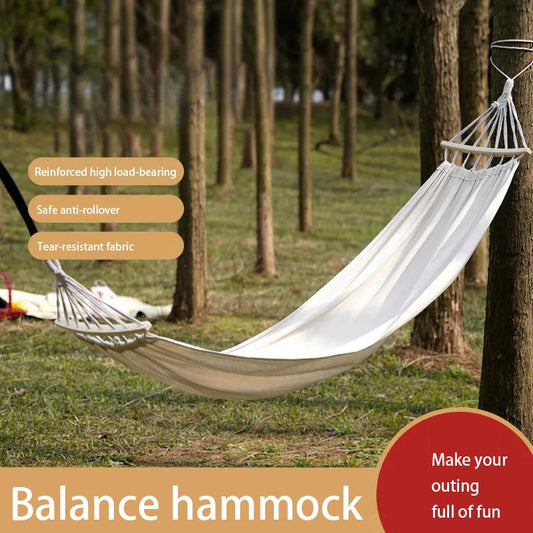 Outdoor Hammock Anti-rollover Double Thick Canvas Swing Adult Couch Indoor Leisure Camping Beach Hammock