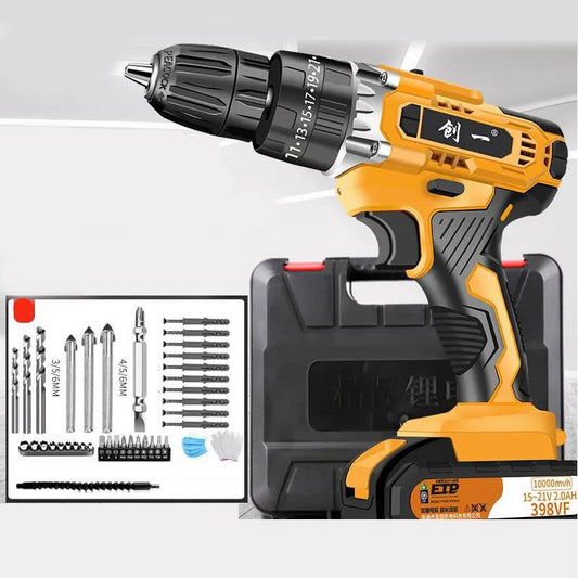 48V Luxury Impact Drill Set Electric Screwdriver Cordless Electric Drill for Drilling and Screwing Screws