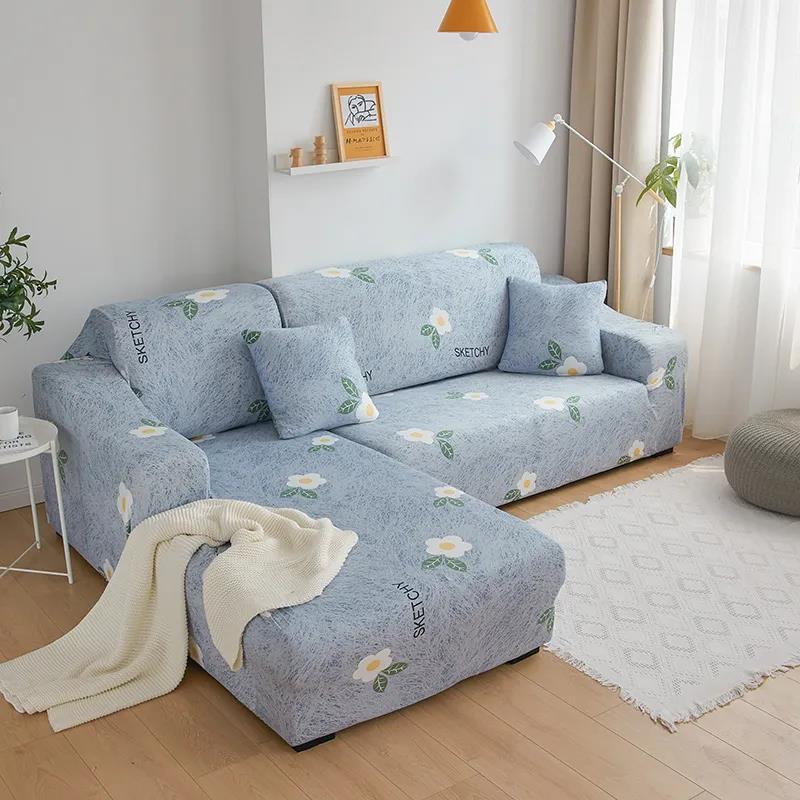 Elastic Sofa Cover Cross Section Elastic Spring For Living Room Sofa Cover L-shaped Armchair Cover