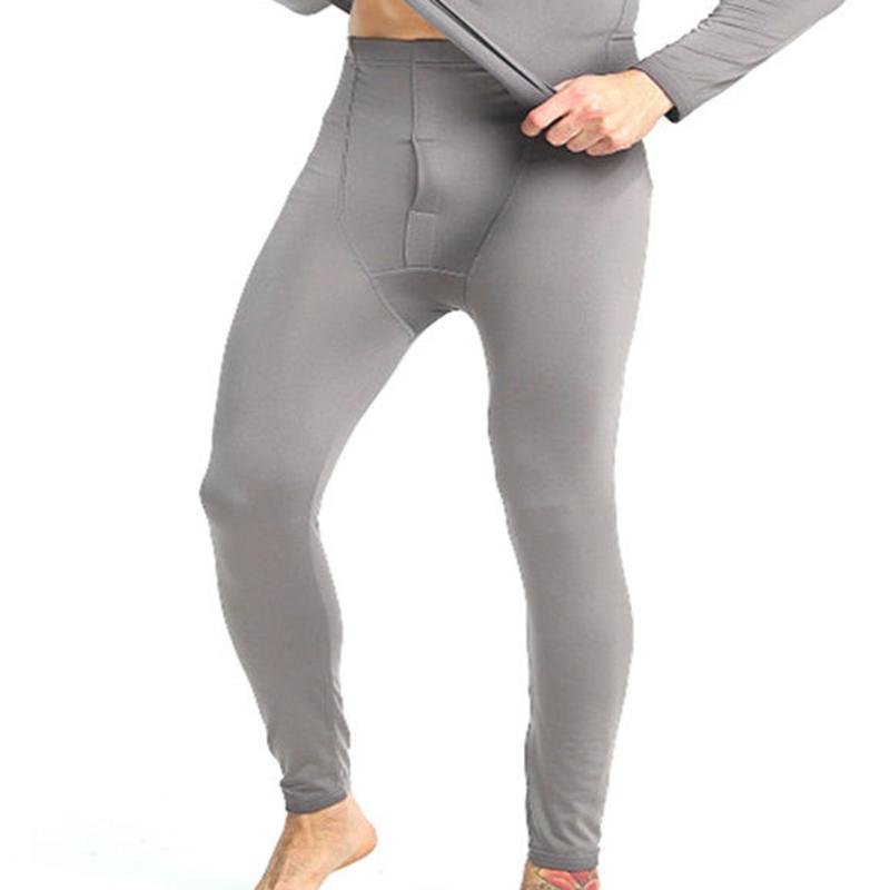 Men Winter Thermal Underwear Male Autumn Pants Tight Plus Size Windproof Comfortable Soft Lining High Elasticity Slim Wearable Versatile Spring