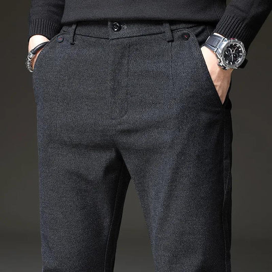 Spring and Autumn Spring Men's Casual Pants Loose Straight Middle-aged Men's Autumn and Winter Casual Trousers