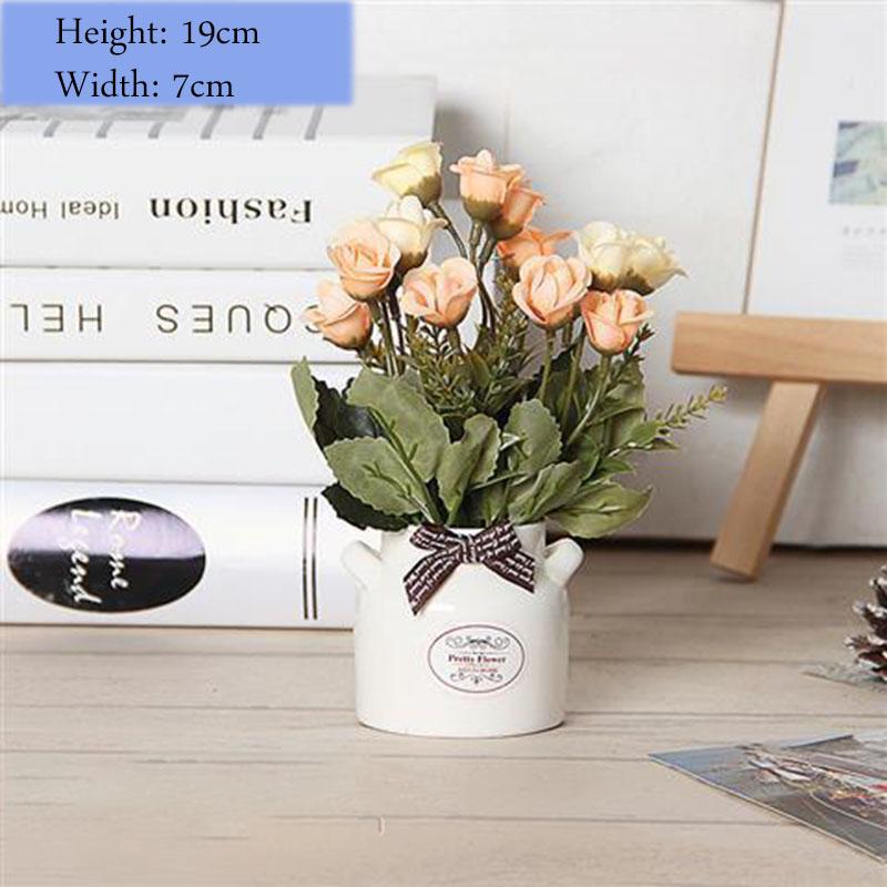 Small Objects Display Artificial Flowers Flower Potted Set Ornaments Creative Home Decoration Ornaments Desktop Clutter