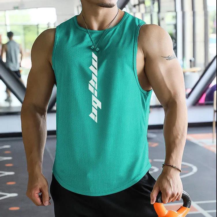 Men's Quick-drying Sports Vest Sleeveless Summer Training Fitness Running Moisture Wicking T-shirt