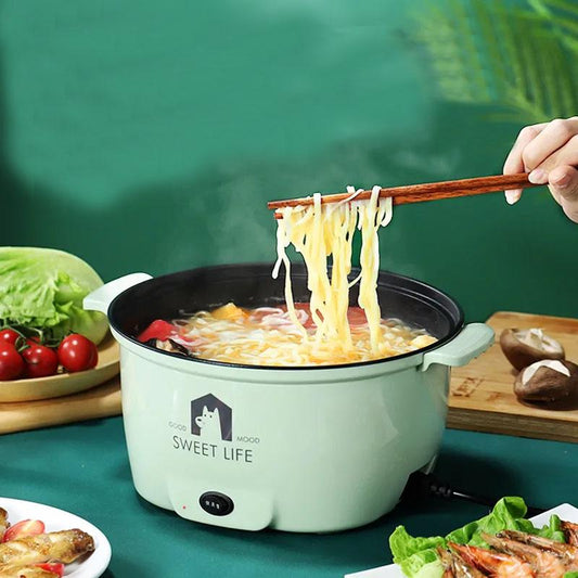 Electric Frying Pan Non-stick Multi-function Electric Heating Pot Student Mini Electric Pot Household Pot with Integrated Electric Cooker