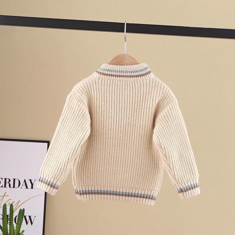 Autumn and Winter Children's Sweater Boys Thick Sweater Sweater Pullover Sweater Girls Round Neck Bottoming Shirt