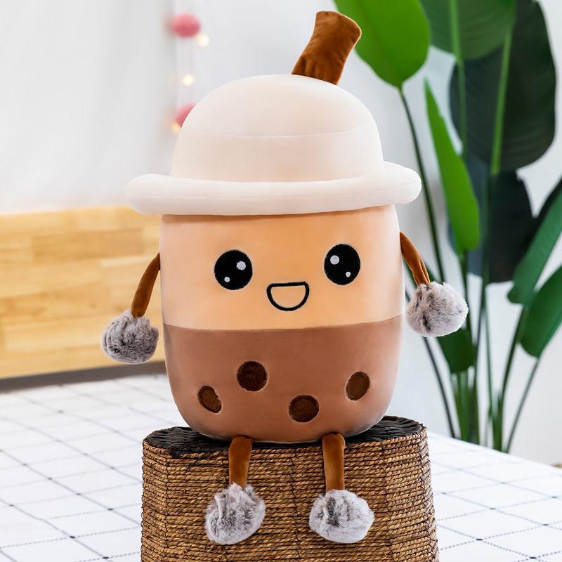 Children's Plush Toys Cute Plush Bedding Doll Lovely Creative Milk Tea Cup Girls Birthday Gift Doll Super Soft Pillow Doll