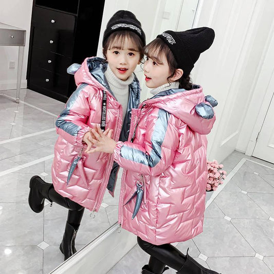 Girl Winter Jacket Children's Thicken Jacket Kids Cotton-padded Clothes Winter Jacket Girl Park