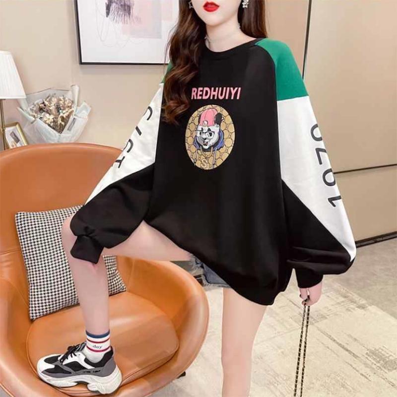 Fashion Fried Street Female Sweater Loose Korean Version of The Long Spring Thin Section Women's Top