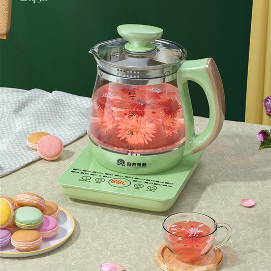 Automatic Thickened Glass Flower Teapot Multifunctional Electric Kettle Tea Maker Decocting Pot