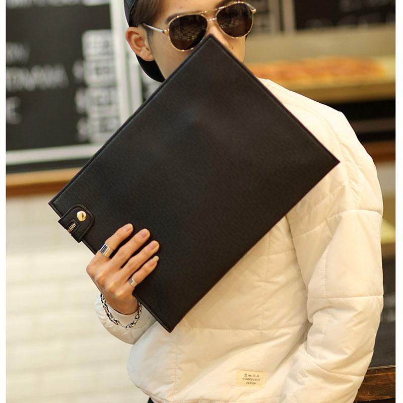 Laptop Briefcase Business Bags Casual Thin Ipad Bag Genuine Leather Document Office Bags for Men