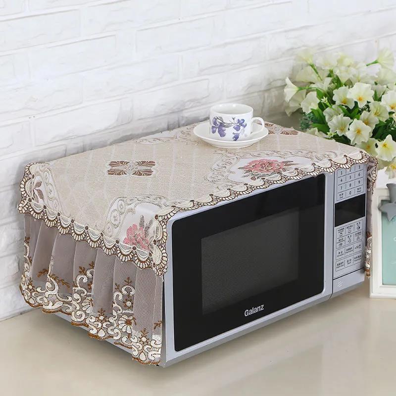 European-style Fabric Microwave Oven Cover Cloth Cover Cover Oil-proof Cover Towel Microwave Oven Dust Cover