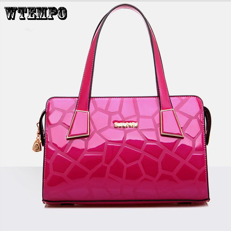 Patent Leather Handbag Fashion Ladies Handbag Shoulder Messenger Bag Fashion Leather