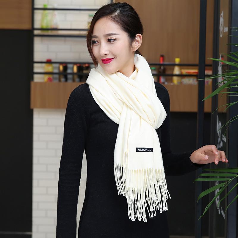 Women Scarf Cashmere Scarves Ladies Thicken Shawl Wrap Autumn Winter Pashmina Unisex Scarf