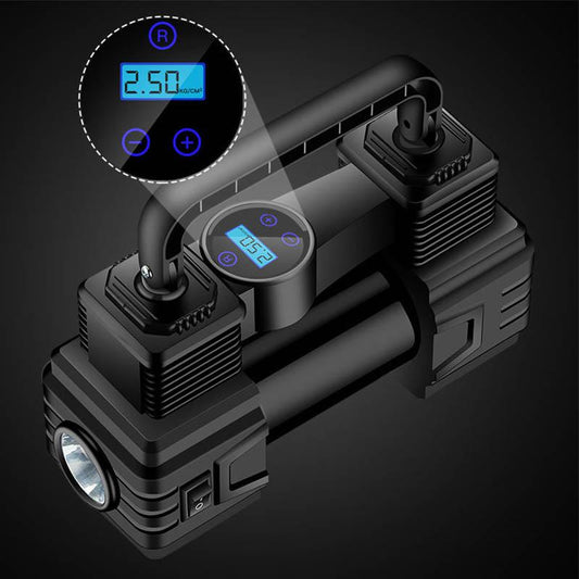 Wireless Car Air Pump 12v High-power Car Tire Air Pump Tube Car Home Dual-purpose Multi-function Inflating Tool Digital Display Screen