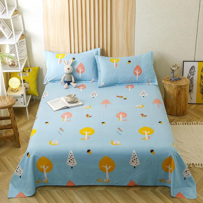 Twill Skin-friendly Bed Sheet Universal Student Dormitory Bed Linen Household Bedding