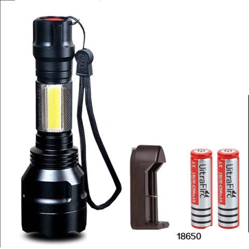 C8 Strong Light Flashlight Rechargeable Super Bright Multi-function Long-range Mini Led Special Force 5000