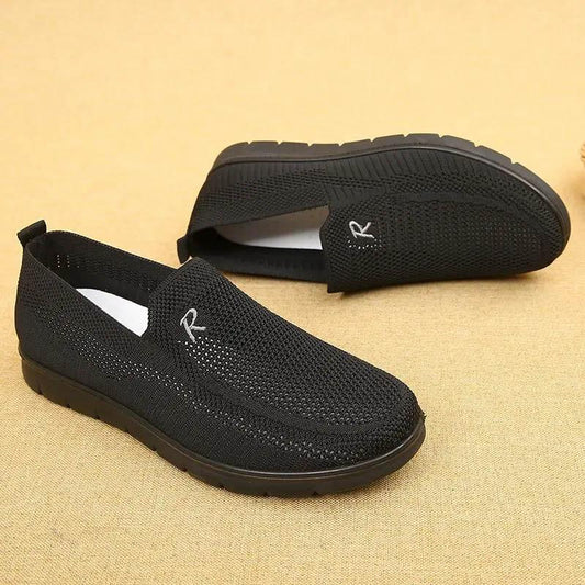 Spring Autumn Soft-soled Cloth Shoes Male Lazy Pedal Shoes Non-slip Breathable Versatile Fashion Casual Shoes