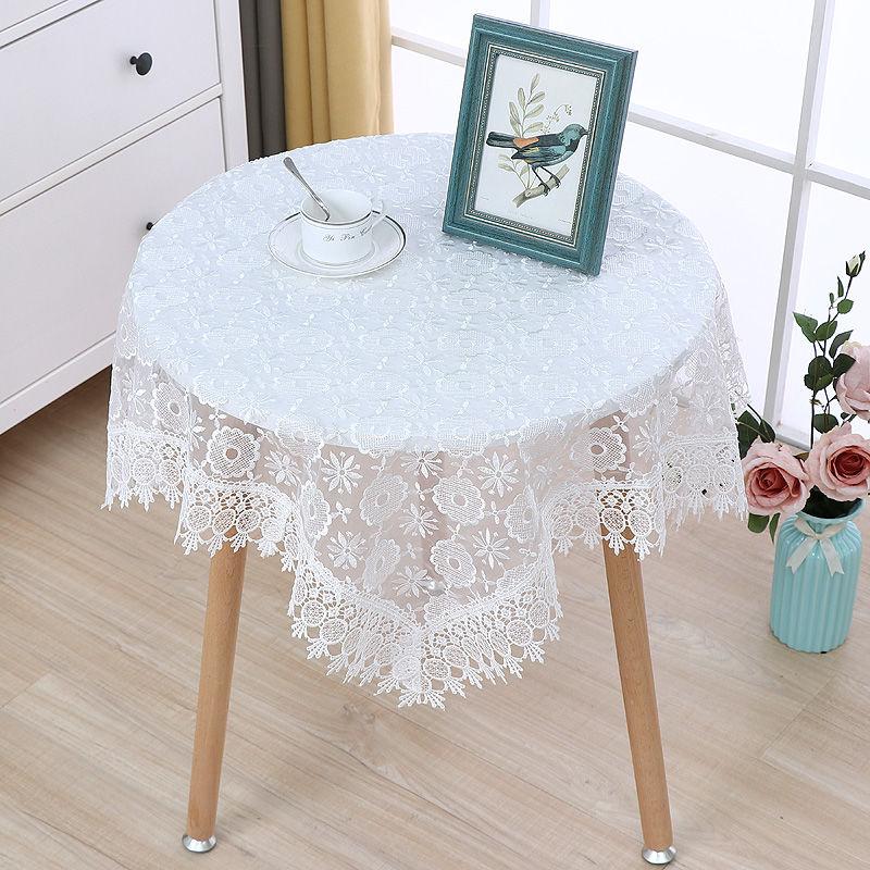 European Style Lace Tablecloth Hollow Tablecloth Pastoral Embroidery Tea Table Cloth Embroidery Universal Cover Towel Fabric Art