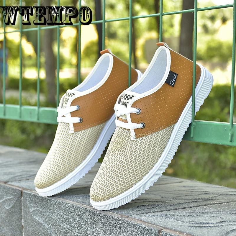 Summer Men's Casual Shoes  Trend Breathable Mesh Shoes Hollow