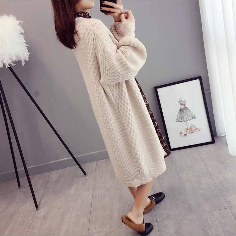 Cardigan Sweater Coat Women Loose Wild Cardigan Sweater Women Long Sweater