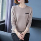 Spring Pullover Knit Bottoming Shirt Ladies Short Sweater Casual Versatile Outer Top Autumn