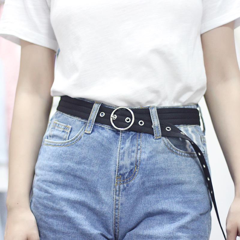 Waist Belt Men Waist Belt Nylon Double Buckle Waistband Personality Accessories