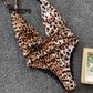 One Piece Swimsuit Women Sexy Leopard Print Bandage Backless Siamese swimsuit Swimwear Beachwear