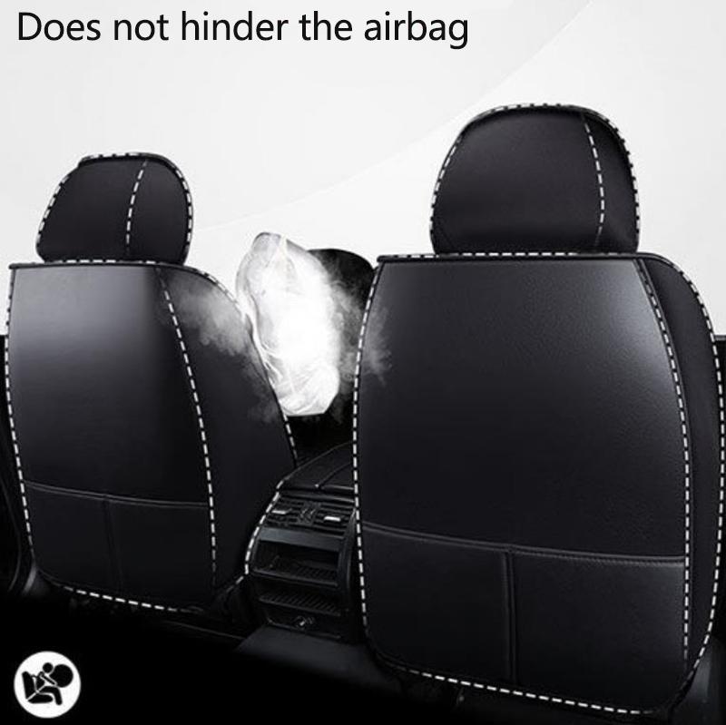 Five-seater Car Seat Cover PU Leather Universal Seat Cushion Soft and Comfortable Mat for Car Truck SUV RV