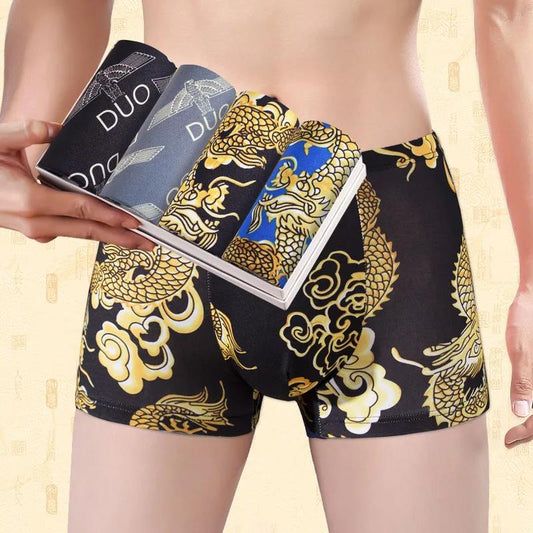 Four Boxed Gift Boxed Men’s Underwear Breathable Comfortable Shorts Men’s Boxer Briefs