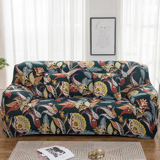 1/2/3/4 Seat Printed Magic Sofa Cover Sectional Sofa Slipcovers Stretchable Elastic Sofa Cover for Living Room Couch Cover Armchair Cover